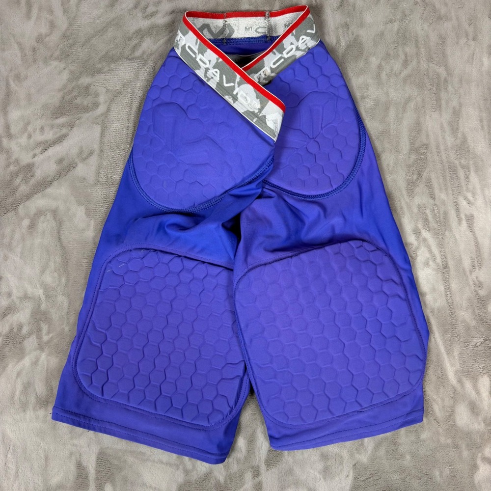 McDavid HEX Padded Compression Shorts Youth Large Royal Blue Basketball Football